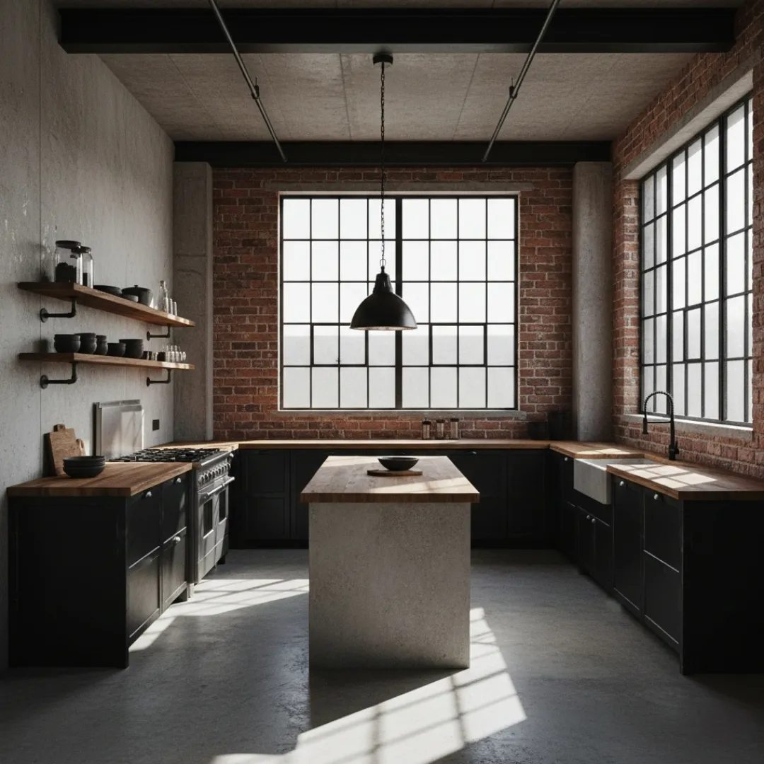 Loft concrete kuhinja