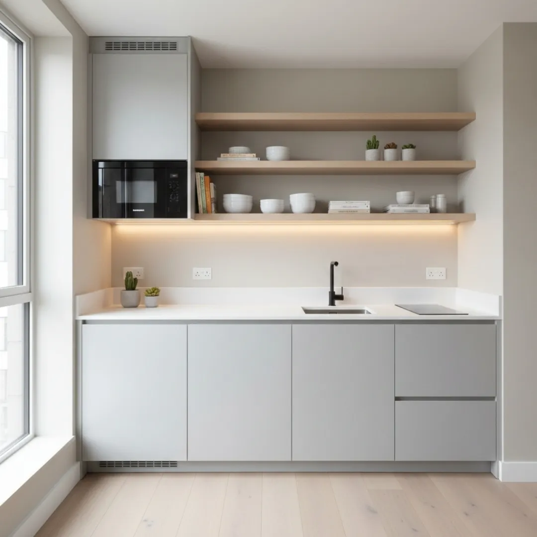 Compact studio kuhinja