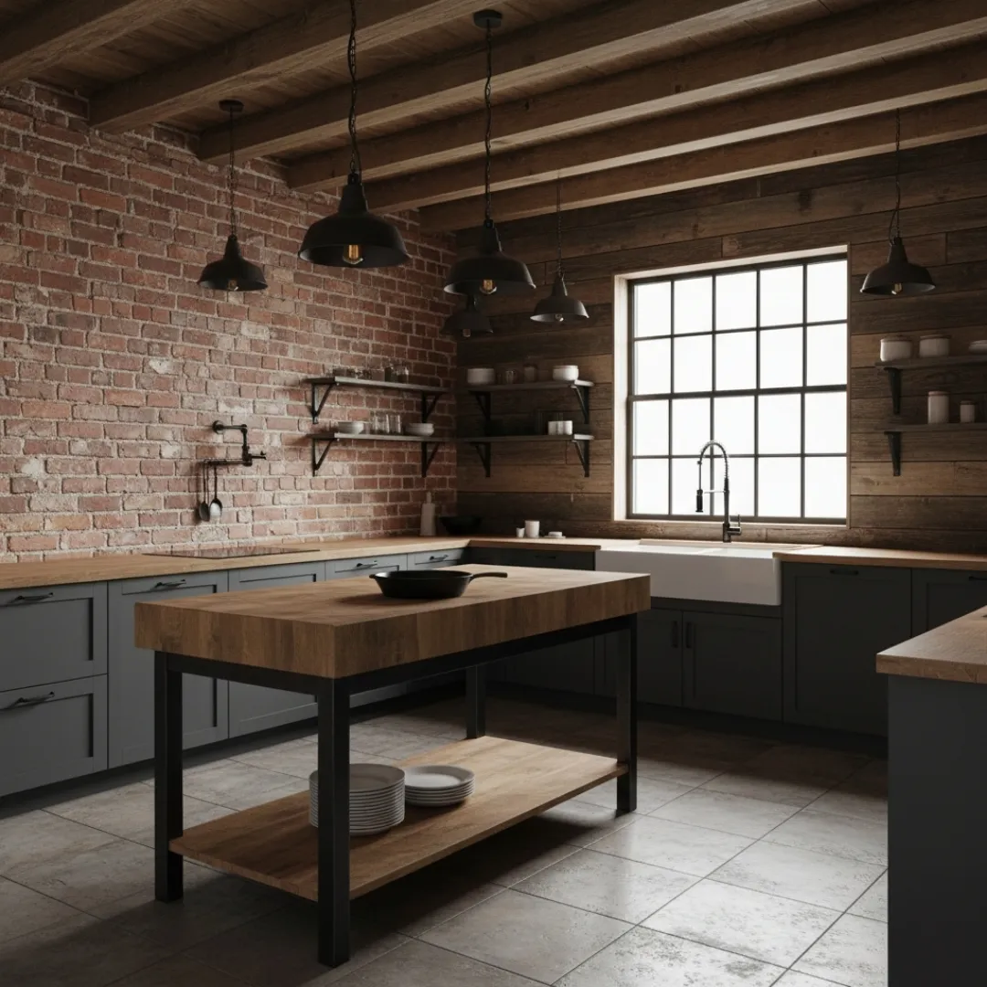 Industrial farmhouse kuhinja