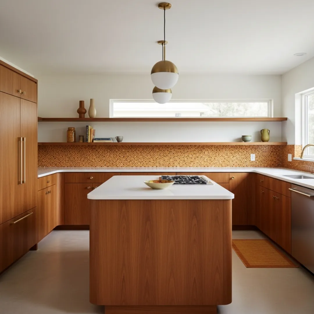 Mid-century modern kuhinja