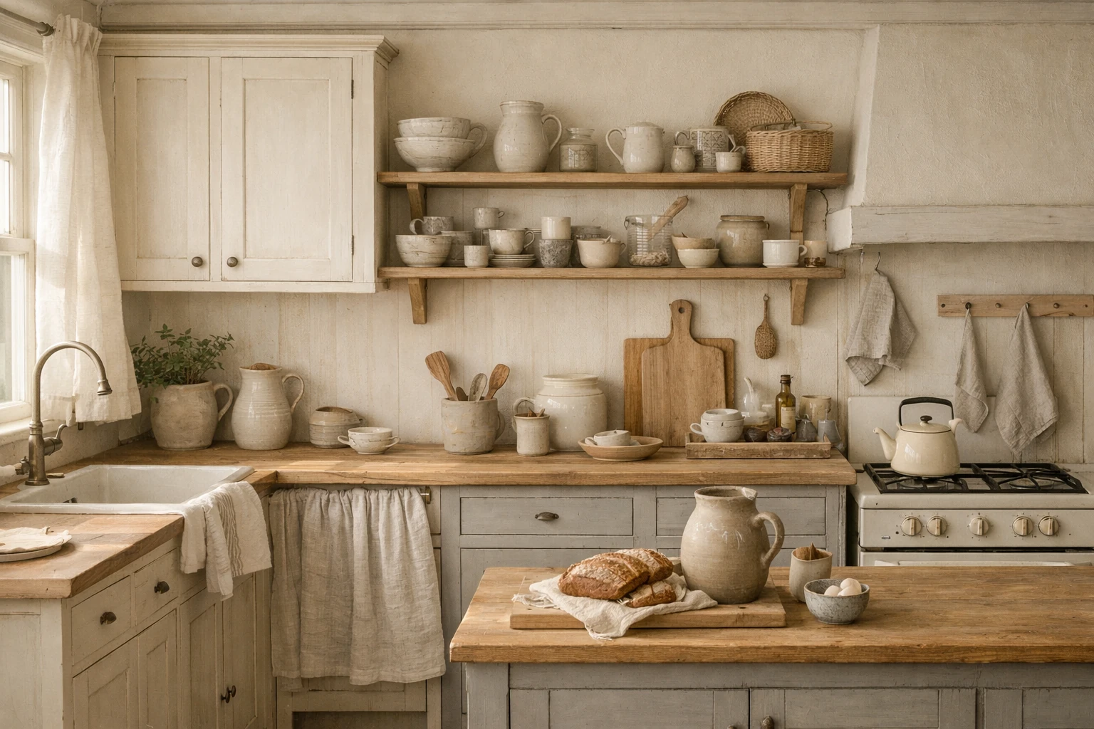Nordic cottage kuhinja