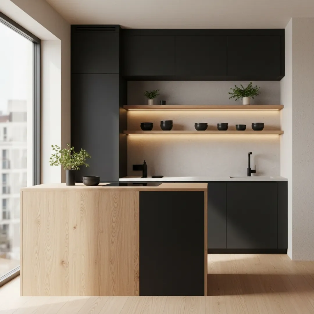 Urban Japandi kuhinja